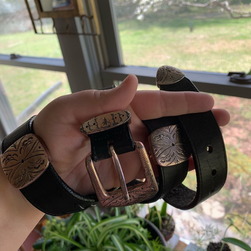 VTG Brighton western style black belt